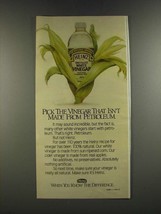 1986 Heinz Distilled White Vinegar Ad - Isn&#39;t Made From Petroleum - $18.49