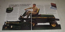 1986 John Deere F935 Front Mower Ad - Seem Backwards in Comparison - £14.50 GBP