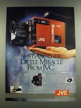 1986 JVC Mini VideoMovie Camera Ad - Just Another Little Miracle - $18.49