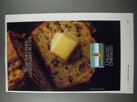 1986 Land O Lakes Unsalted Butter Ad - Taste The Other - £14.11 GBP