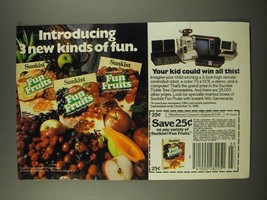 1986 Sunkist Fun Fruits Ad - 3 New Kinds of Fun - $18.49