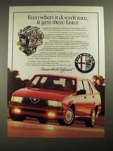 1987 Alfa Romeo Milano Ad - Even When It Doesn&#39;t Race, It Gets There Faster - £14.44 GBP