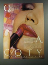 1987 Coty Silksticks Mosaic Colors Lipstick Ad - Are Your Lips Ready? - $18.49