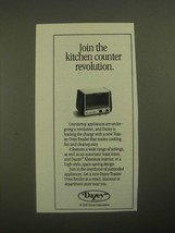 1987 Dazey Toaster Oven Broiler Ad - Join the Kitchen Counter Revolution - £14.55 GBP