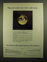 1987 Franklin Mint Ad -  Eagle Watch by Gilroy Roberts - Only a Mint - $18.49
