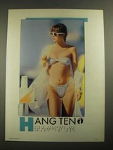 1987 Hang Ten Swimsuit Ad - £14.72 GBP