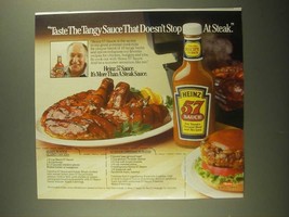 1987 Heinz 57 Sauce Ad - Honey &#39;n Spice Glazed Chicken - $18.49