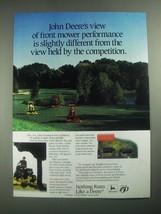 1987 John Deere Front Mowers Ad - View Held By The Competition - £14.76 GBP