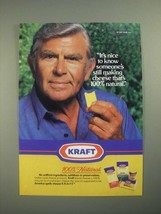 1987 Kraft Natural Cheese Ad - Andy Griffith - It&#39;s Nice to Know - £13.82 GBP