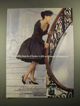 1987 L&#39;eggs Sheer Elegance Silky Support Pantyhose Ad - Legs Feel Better - $18.49