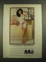 1987 Le&#39;ggs Sheer Energy Pantyhose Ad - Come Closer To Silk - £14.53 GBP