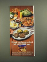1987 Lipton Onion Soup Mix Ad - Great Barbecues Start With - £14.82 GBP