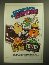 1987 M&amp;M&#39;s Candies Ad - Chocolate Fun for Everyone - Pool - £14.78 GBP