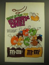 1987 M&amp;M&#39;s Candies Ad - Packs of Fun for Everyone - Gymnastics - £14.78 GBP