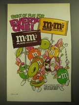 1987 M&amp;M&#39;s Candies Ad - Packs of Fun for Everyone - Marching Band - £14.78 GBP