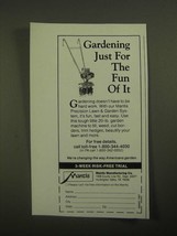 1987 Mantis Tiller Ad - Gardening Just for the Fun Of It - £14.60 GBP