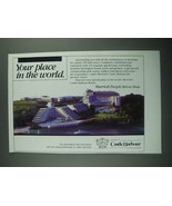 1987 Marriott&#39;s Castle Harbour Resort Ad - £14.78 GBP