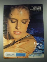 1987 Maybelline Fresh Lash Mascara Ad - £14.78 GBP