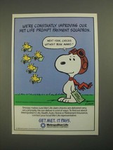 1987 Metropolitan Life Insurance Ad - Snoopy and Woodstock by Charles Schulz - £14.46 GBP