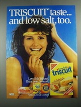 1987 Nabisco Low Salt Triscuit Crackers Ad - Taste And Low Salt, Too - £14.78 GBP