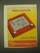 1987 Ohio Art Etch a Sketch Ad - Make a Horse Fly! - £14.65 GBP