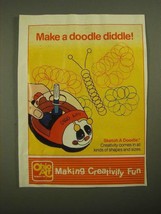 1987 Ohio Art Sketch a Doodle Ad - Make a Doodle Diddle - £14.52 GBP