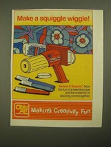 1987 Ohio Art Kaleid A Sketch Ad - Make a Squiggle Wiggle - £14.53 GBP