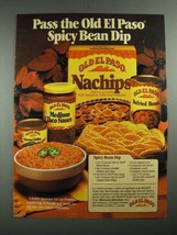 1987 Old El Paso Ad - Spicy Bean Dip recipe - £14.77 GBP