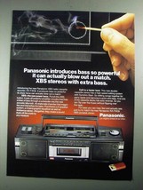 1987 Panasonic RX-FW39 Radio Cassette Recorder Ad - Bass so Powerful - $18.49