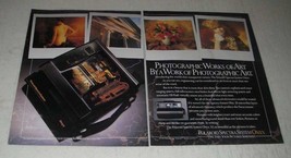 1987 Polaroid Spectra System Onyx Camera Ad - Works of Art - £14.54 GBP
