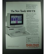 1987 Radio Shack Tandy 1000 TX Computer Ad - No Better Value - £14.78 GBP