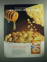 1987 Ralston Honey Graham Chex Cereal Ad - The Whole Family Will Love - £14.45 GBP