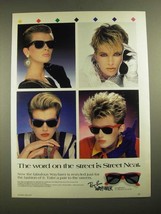 1987 Ray-Ban Wayfarer Sunglasses Ad - The Word On The Street is Streat Neat - £14.82 GBP