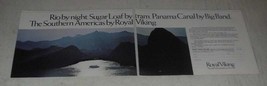 1987 Royal Viking Cruise Lines Ad - Rio by Night, Sugar Loaf by Tram - $18.49