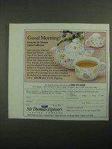 1987 Sir Thomas Lipton Tea Breakfast Set Ad - Good Morning! - £14.76 GBP