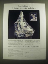 1987 The Franklin Mint Ad - Crystal Fantasy by James Carpenter - £14.50 GBP