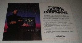 1987 Toshiba Color TV's and VCR's Ad - Leonard Nimoy - $18.49