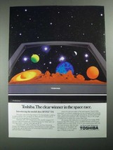 1987 Toshiba 30" FST Magnum Television Ad - Clear Winner in the Space Race - $18.49