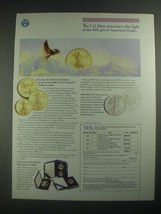 1987 United States Mint American Eagles Ad - The Flight Of - £14.77 GBP