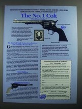 1987 United States Historical Society No. 1 Colt Peacemaker Ad - £14.29 GBP