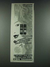 1987 Vidal Sassoon Salon Formula Shampoo and Conditioner Ad - £14.53 GBP