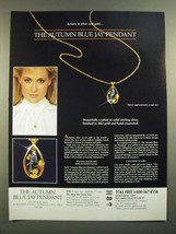 1988 The Danbury Mint Ad - Autumn Blue Jay Pendant - £14.48 GBP