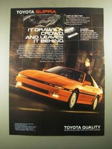 1988 Toyota Supra Ad - It Draws a Crowd, and Leaves it Behind - $18.49