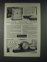 1931 Telechron Telalarm and Revere Loyal Clocks Ad - Upstairs and Down - £15.01 GBP