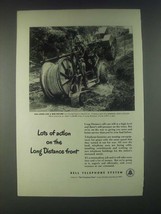 1946 Bell Telephone System Ad - Lots of Action on the Long Distance Front - £14.50 GBP
