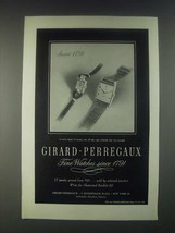 1946 Girard-Perregaux Watches Ad - Since 1791 - £14.27 GBP