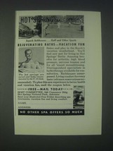 1946 Hot Springs National Park Arkansas Ad - Superb Bathhouses - £14.77 GBP