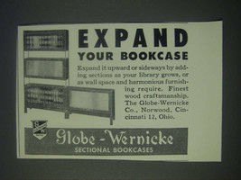 1947 Globe-Wernicke Sectional Bookcases Ad - Expand Your Bookcase - £14.78 GBP