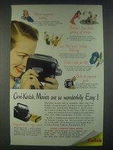 1947 Kodak Magazine 8 and Magazine 16 Cine-Kodak Cameras Ad - £14.59 GBP