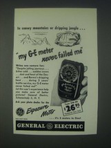 1947 General Electric DW-58 Light Meter Ad - In Snowy Mountains - £14.45 GBP
